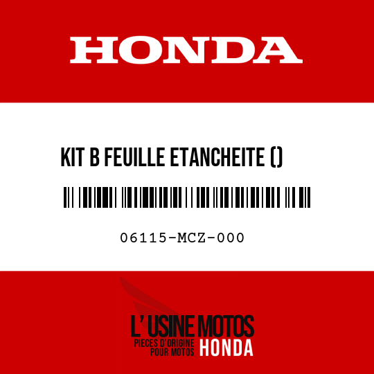 image de 06115-MCZ-000 KIT B FEUILLE ETANCHEITE ()