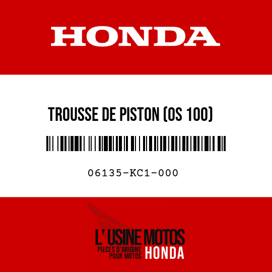 image de 06135-KC1-000 TROUSSE DE PISTON (OS 100)