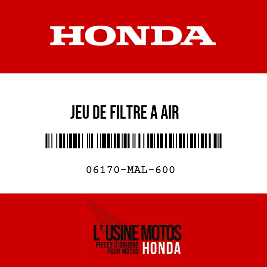 image de 06170-MAL-600 JEU DE FILTRE A AIR