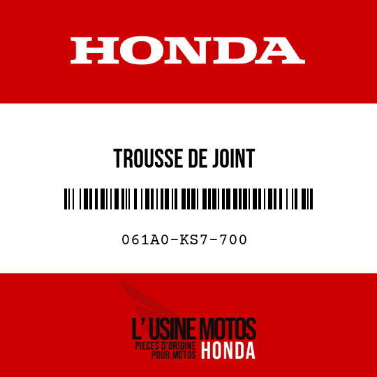 image de 061A0-KS7-700 TROUSSE DE JOINT