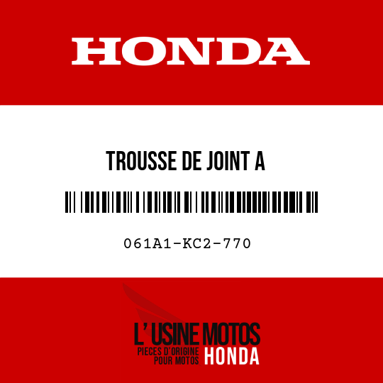 image de 061A1-KC2-770 TROUSSE DE JOINT A