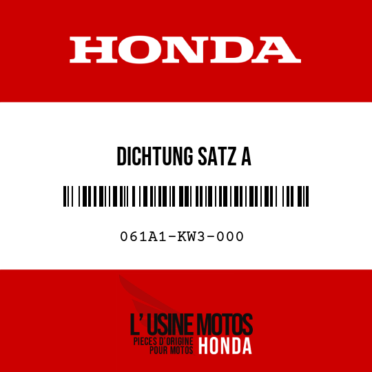 image de 061A1-KW3-000 DICHTUNG SATZ A