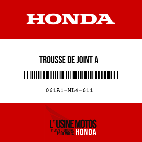 image de 061A1-ML4-611 TROUSSE DE JOINT A