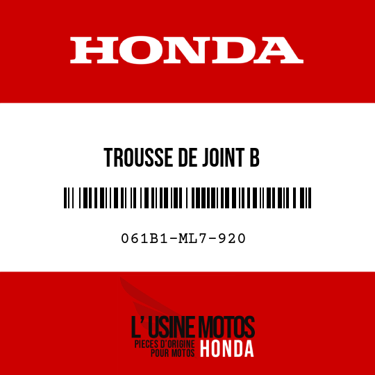 image de 061B1-ML7-920 TROUSSE DE JOINT B