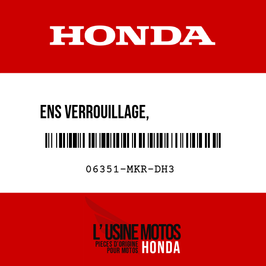 image de 06351-MKR-DH3 ENS VERROUILLAGE,            ELECTRONIQUE DE DIRECTION