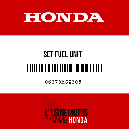 image de 06370MGZ305 SET FUEL UNIT