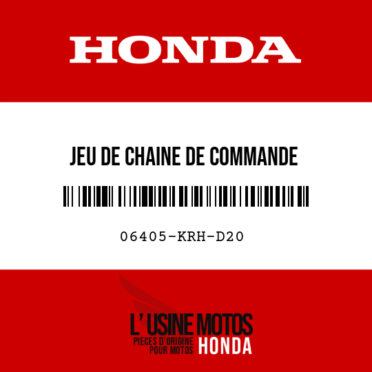 image de 06405-KRH-D20 JEU DE CHAINE DE COMMANDE (DID428V-140L)