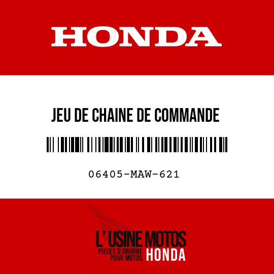 image de 06405-MAW-621 JEU DE CHAINE DE COMMANDE (DID525V8-102L-120L)