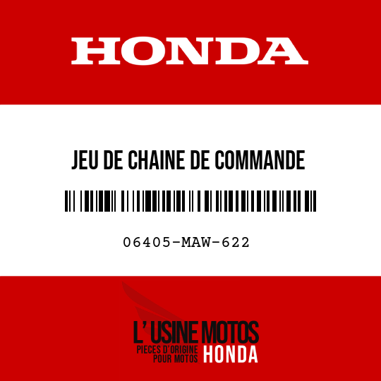 image de 06405-MAW-622 JEU DE CHAINE DE COMMANDE (RK525SMOZ5-102L-120L)