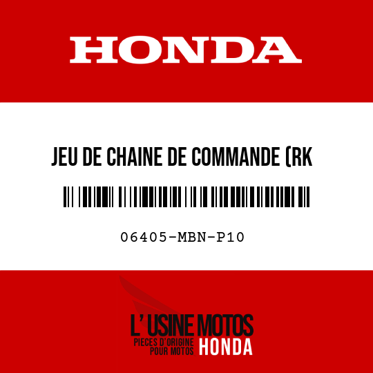 image de 06405-MBN-P10 JEU DE CHAINE DE COMMANDE (RK EXCEL) (RK520KZ0-110LJFZ)