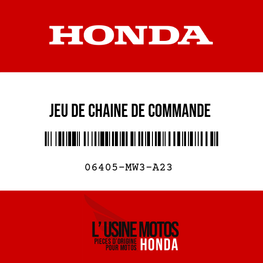 image de 06405-MW3-A23 JEU DE CHAINE DE COMMANDE (RK525SMOZ5-102L-120L)