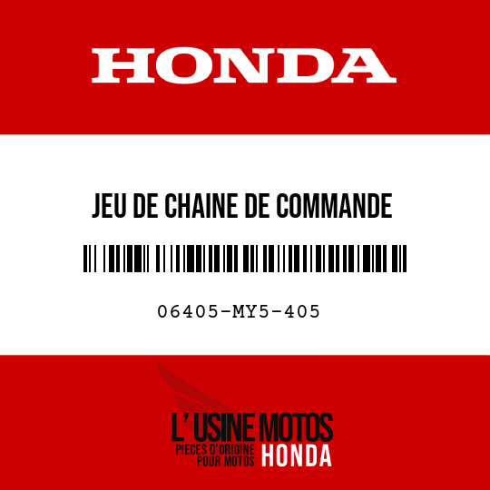 image de 06405-MY5-405 JEU DE CHAINE DE COMMANDE (DID525V8-102L-120L)