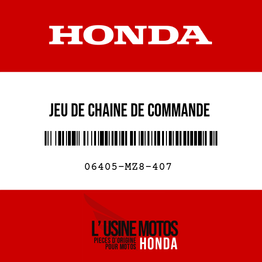 image de 06405-MZ8-407 JEU DE CHAINE DE COMMANDE (RK525SMOZ5-102L-120L)