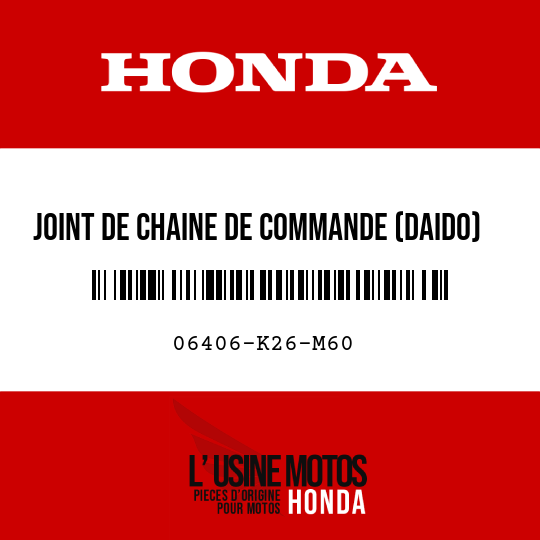 image de 06406-K26-M60 JOINT DE CHAINE DE COMMANDE (DAIDO) (420-15etamp38T) (108L)
