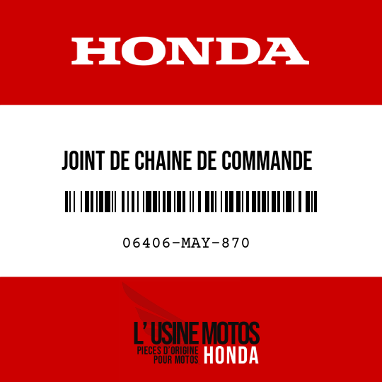 image de 06406-MAY-870 JOINT DE CHAINE DE COMMANDE (122L-130L)