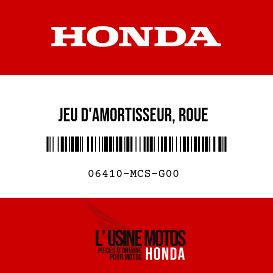 image de 06410-MCS-G00 JEU D'AMORTISSEUR, ROUE