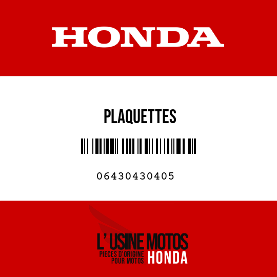 image de 06430430405 PLAQUETTES