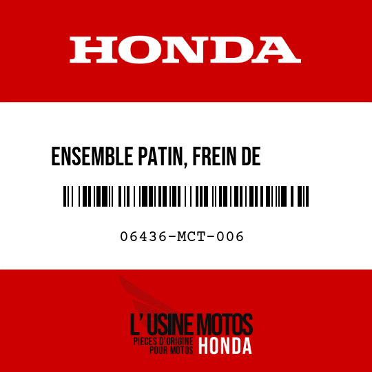 image de 06436-MCT-006 ENSEMBLE PATIN, FREIN DE      STATIONNEMENT