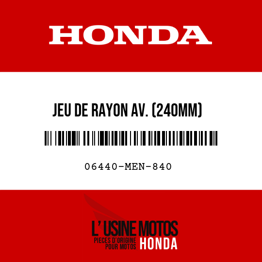 image de 06440-MEN-840 JEU DE RAYON AV. (240MM)