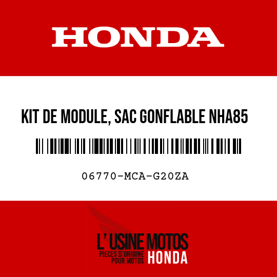 image de 06770-MCA-G20ZA KIT DE MODULE, SAC GONFLABLE NHA85