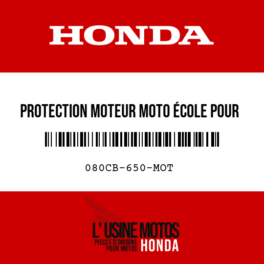 image de 080CB-650-MOT Protection moteur moto école pour CB650F