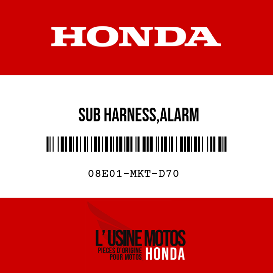 image de 08E01-MKT-D70 SUB HARNESS,ALARM