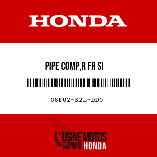 image de 08F02-K2L-DD0 PIPE COMP,R FR SI
