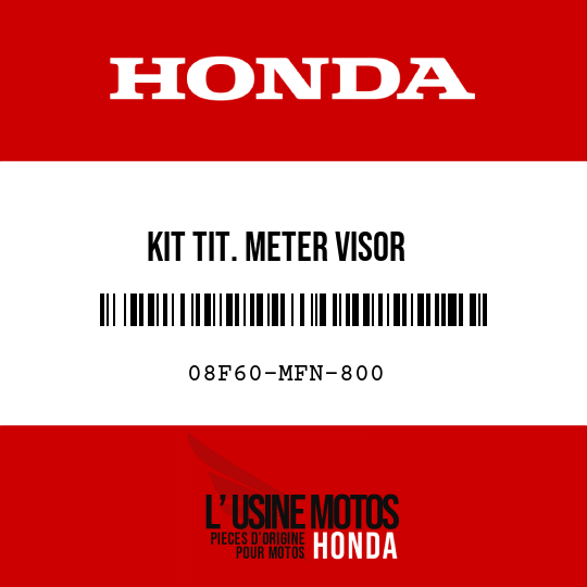 image de 08F60-MFN-800 KIT TIT. METER VISOR