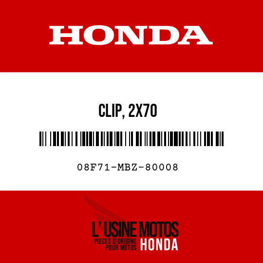 image de 08F71-MBZ-80008 CLIP, 2X70