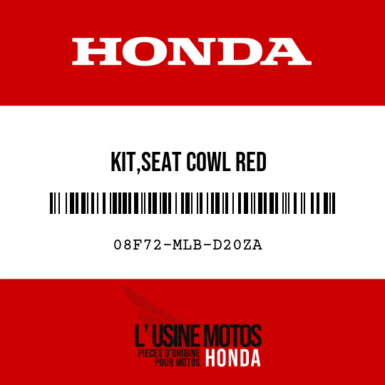 image de 08F72-MLB-D20ZA KIT,SEAT COWL RED