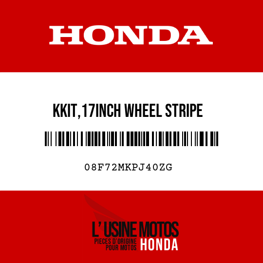 image de 08F72MKPJ40ZG KKIT,17INCH WHEEL STRIPE