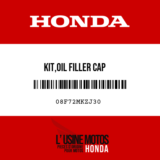 image de 08F72MKZJ30 KIT,OIL FILLER CAP