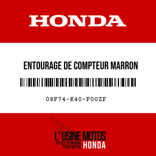 image de 08F74-K40-F00ZF ENTOURAGE DE COMPTEUR MARRON