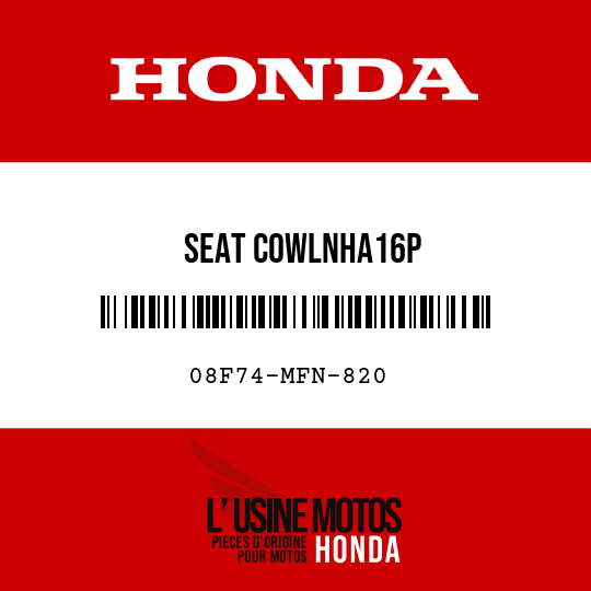 image de 08F74-MFN-820 SEAT COWLNHA16P