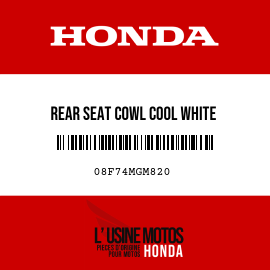 image de 08F74MGM820 REAR SEAT COWL COOL WHITE