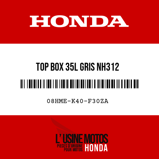 image de 08HME-K40-F30ZA TOP BOX 35L GRIS NH312