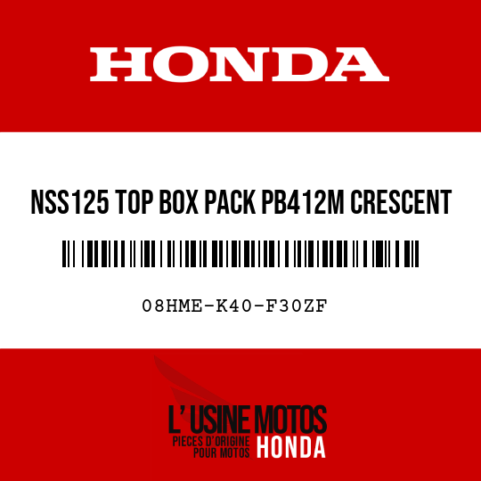 NSS125 TOP BOX PACK PB412M Crescent Blue Metallic