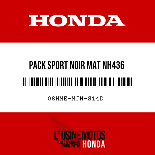 image de 08HME-MJN-S14D PACK SPORT NOIR MAT NH436