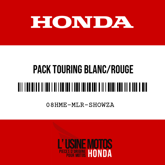 image de 08HME-MLR-SHOWZA PACK TOURING BLANC/ROUGE