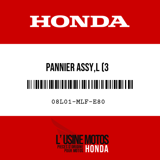 image de 08L01-MLF-E80 PANNIER ASSY,L (3