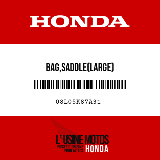 image de 08L05K87A31 BAG,SADDLE(LARGE)