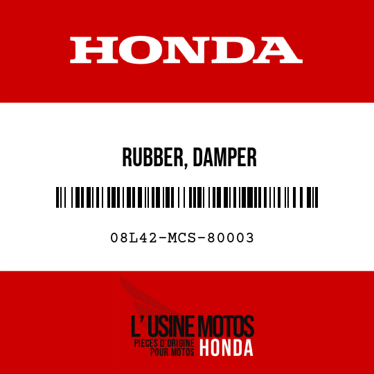 image de 08L42-MCS-80003 RUBBER, DAMPER