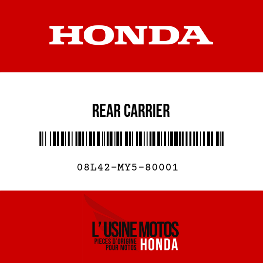 image de 08L42-MY5-80001 REAR CARRIER