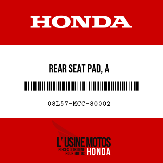 image de 08L57-MCC-80002 REAR SEAT PAD, A