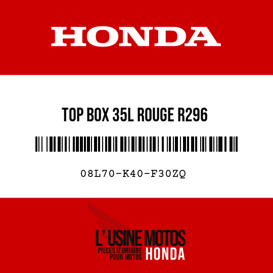 TOP BOX 35L ROUGE R296