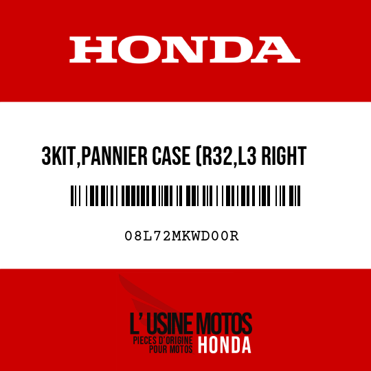 image de 08L72MKWD00R 3KIT,PANNIER CASE (R32,L3 RIGHT SIDE 