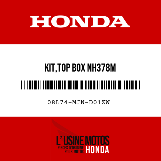 image de 08L74-MJN-D01ZW KIT,TOP BOX NH378M