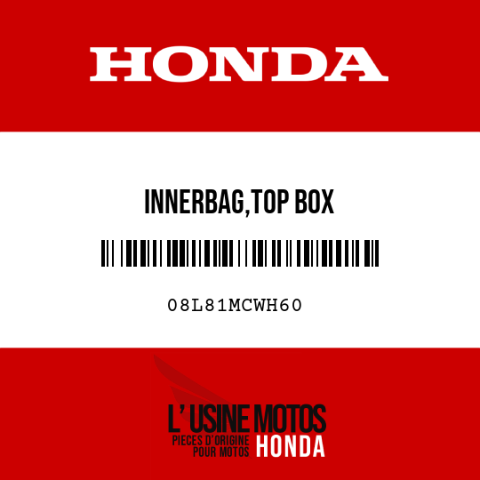 image de 08L81MCWH60 INNERBAG,TOP BOX