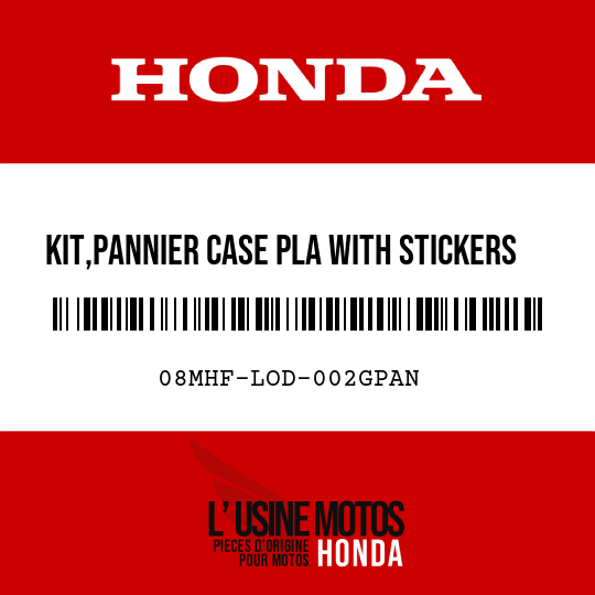image de 08MHF-LOD-002GPAN KIT,PANNIER CASE PLA WITH STICKERS