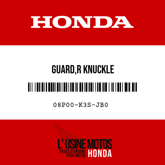 image de 08P00-K3S-JB0 GUARD,R KNUCKLE